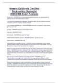 Newest California Certified  Engineering Geologist  2025&sol;2026 Exam Analysis