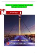 Test Bank for Corporate Finance 12th Edition &vert; Stephen Ross&comma; Randolph Westerfield&comma; Jeffrey Jaffe &vert; Verified Exam Questions & Answers &vert; Latest 2025&sol;2026