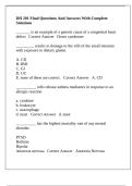 DH 201 Final Questions And Answers With Complete Solutions