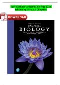 Test Bank for Campbell Biology 12th Edition by Lisa Urry &vert; Verified Questions & Answers &vert; Latest 2025&sol;2026 Update