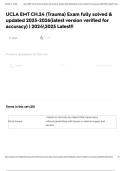 UCLA EMT CH&period;24 &lpar;Trauma&rpar; Exam fully solved & updated 2025-2026&lpar;latest version verified for accuracy&rpar; &vert; 20242025 Latest&excl;&excl;
