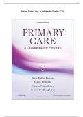 Test Bank for Primary Care&colon; A Collaborative Practice &vert; 5th Edition &vert; Terry Mahan Buttaro&comma; JoAnn Trybulski&comma; Patricia Polgar-Bailey&comma; Joanne Sandberg-Cook &vert; Verified Quizzes&vert;Updated2025&sol;2026