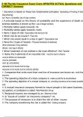 2-40 Florida Insurance Exam Cram UPDATED ACTUAL Questions and  CORRECT Answers