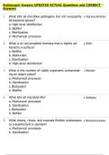 Endoscopic Surgery UPDATED ACTUAL Questions and CORRECT  Answers 