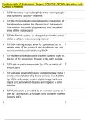 Fundamentals of Endoscopic Surgery UPDATED ACTUAL Questions and  CORRECT Answers 