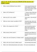smiles for life&comma; fluoride&comma; dental caries UPDATED ACTUAL Questions and  CORRECT Answers