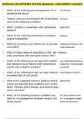 Smiles for Life UPDATED ACTUAL Questions  and CORRECT Answers