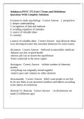 Athabasca PSYC 375 Unit 1 Terms and Definitions Questions With Complete Solutions