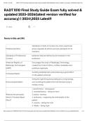 RADT 1010 Final Study Guide Exam fully solved & updated 2025-2026&lpar;latest version verified for accuracy&rpar; &vert; 20242025 Latest&excl;&excl;