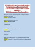 NUR 110 Midterm Exam StudyReview&colon; Comprehensive Assessment with Actual Exam Questions and Verified Solutions&comma; 100&percnt; Guaranteed Pass Graded A&plus;&period;