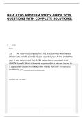 HSIA 4130&colon; MIDTERM STUDY GUIDE 2025 QUESTIONS WITH COMPLETE SOLUTIONS&period;