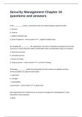 Security Management Chapter 10 questions and answers