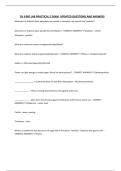 CH 6 BIO LAB PRACTICAL 2 EXAM UPDATED QUESTIONS AND ANSWERS