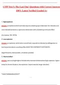 CITP Test 5 The Last One&excl; &lpar;Latest 2026&sol;2027 Update&rpar; Complete Questions and Guide Answers&comma; 100&percnt; Verified Graded A&plus;