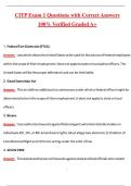 CITP Exam 1 &lpar;Latest 2026&sol;2027 Update&rpar; Complete Questions and Guide Answers&comma; 100&percnt; Verified Graded A&plus;