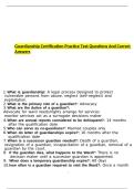  Guardianship Certification Practice Test Questions And Correct Answers