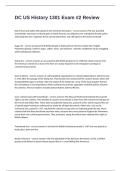 DC US History 1301 Exam &num;2 Review Questions With Correctly Answered 100&percnt; Guaranteed Pass&period;