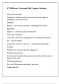 PY 358 Exam 1 Questions With Complete Solutions