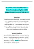 RN Concept-Based Assessment Level 1 &ndash; Online Practice &lpar;Latest Update 2025&rpar; &vert; Complete Practice Questions with Answers