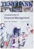 Solutions Manual for Foundations of Financial Management&comma; 18th Edition by Stanley Block&comma; Geoffrey Hirt&comma; Bartley Danielsen