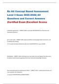 Rn Ati Concept Based Assessment Level 3 Exam 2025-2026&vert; All Questions and Correct Answers &vert;Certified Exam &vert;Excellent Scores