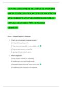 EUP1501 ASSIGNMENT 3 COMPLETE ANSWERS STUDY GUIDE 2025&sol;2026 ACCURATE SOLUTIONS AND CORRECT ANSWERS WITH RATIONALES &vert;&vert; 100&percnt; GUARANTEED PASS <UPDATED VERSION>