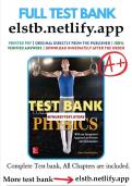 TEST BANK For College Physics&comma; 5th Edition By Alan Giambattista&comma; Verified Chapters 1 - 30&comma; Complete Newest Version