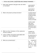 PSYCH 381 EXAM 1 QUESTIONS AND CORRECT ANSWERS
