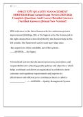 OMGT 5373 QUALITY MANAGEMENT  MIDTERM&sol;Final Actual Exam Newest 2025&sol;2026  Complete Questions And Correct Detailed Answers  &lpar;Verified Answers&rpar; &vert;Brand New Version&excl;&excl; 