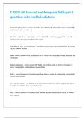 FHGEN 120 Internet and Computer Skills part 2 questions with verified solutions 