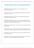 FHGEN 120 Exam with accurate detailed solutions