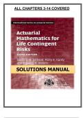 Actuarial Mathematics for Life Contingent Risks&comma; 3rd Edition &lpar;2019&rpar; &ndash; Dickson &ndash; Solutions Manual PDF
