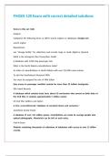 FHGEN 120 Exam with correct detailed solutions
