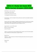 Package Deal for CWEA Collections System Maintenance Exam With 100&percnt; Correct Answers &vert; Verified &vert; Latest Updates &vert; 2025&sol;2026