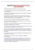 Rockwell Test Questions And 100&percnt; Correct Answers 2025&sol;2026