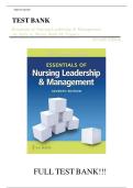 Essentials of Nursing Leadership & Management&comma; 7th Edition &ndash; Sally A&period; Weiss &ndash; Complete Test Bank