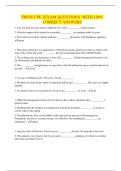 TRIOS CPE 2EXAM QUESTIONS WITH 100&percnt; CORRECT ANSWERS