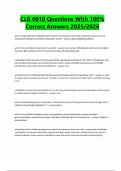 Package Deal for CLG 0010 Dod Exam With 100&percnt; Correct Answers &vert; Verified &vert; Latest Updates &vert; 2025&sol;2026