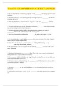 Trios CPE 1EXAM WITH 100&percnt; CORRECT ANSWERS