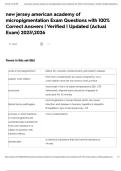 new jersey american academy of micropigmentation Exam Questions with 100&percnt; Correct Answers &vert; Verified &vert; Updated &lpar;Actual Exam&rpar; 20252026