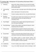 Psychology 388 - Introduction To Counselling &lpar;Final Exam&rpar; With Correct Answers