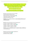 AMEDD CCC Final Verified Multiple Choice and  Conceptual Actual Frequently Tested Exam  Questions With Reviewed 100&percnt;   Correct Detailed Answers  Guaranteed Pass&excl;&excl;Current Update&excl;&excl; 
