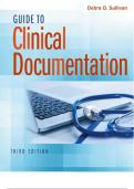 Guide to clinical documentation 3rd edition debra sullivan
