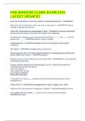 PSE WINDOW CLERK EXAM 2025 LATEST UPDATE&excl;&excl;