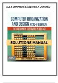 Computer Organization and Design RISC-V Edition&comma; 2nd Edition &lpar;2020&rpar; &ndash; Patterson &ndash; Solutions Manual PDF