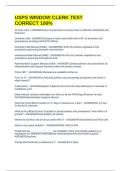 USPS EXAM 421 WINDOW CLERK &vert;&vert; 2025 LATEST 2025&vert;&vert; VERIFIED EXAM BUNDLE