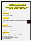NR 507 PATHO FINAL EXAM FINAL EXAM QUESTIONS WITH CORRECT VERIFIED ANSWERS 100&percnt; PASS &lpar;A&plus; CERTIFIED&rpar;