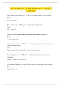 CPE SENTENCE EXAM WITH 100&percnt; CORRECT ANSWERS