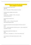 TRANSFORMACJE CPE ZIELONE EXAM WITH 100&percnt; CORRECT ANSWERSTRANSFORMACJE CPE ZIELONE EXAM WITH 100&percnt; CORRECT ANSWERS
