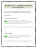 NSG 4100 NCLEX Exam 1 Practice Guide 2025-2026 Test